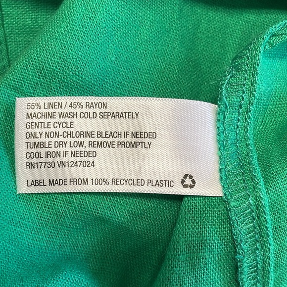 NWT Green linen skirt size XXL - Picture 5 of 5